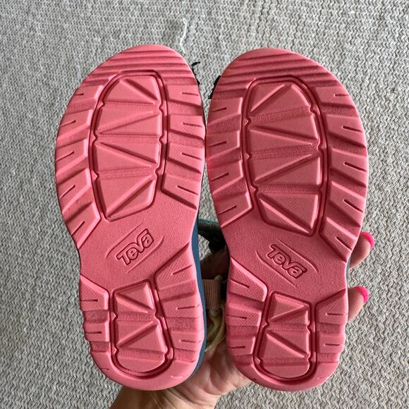 Teva Rainbow Multicolor C Hurricane XLT 2 Velcro Strappy Sandals - Youth 10 - Picture 7 of 9